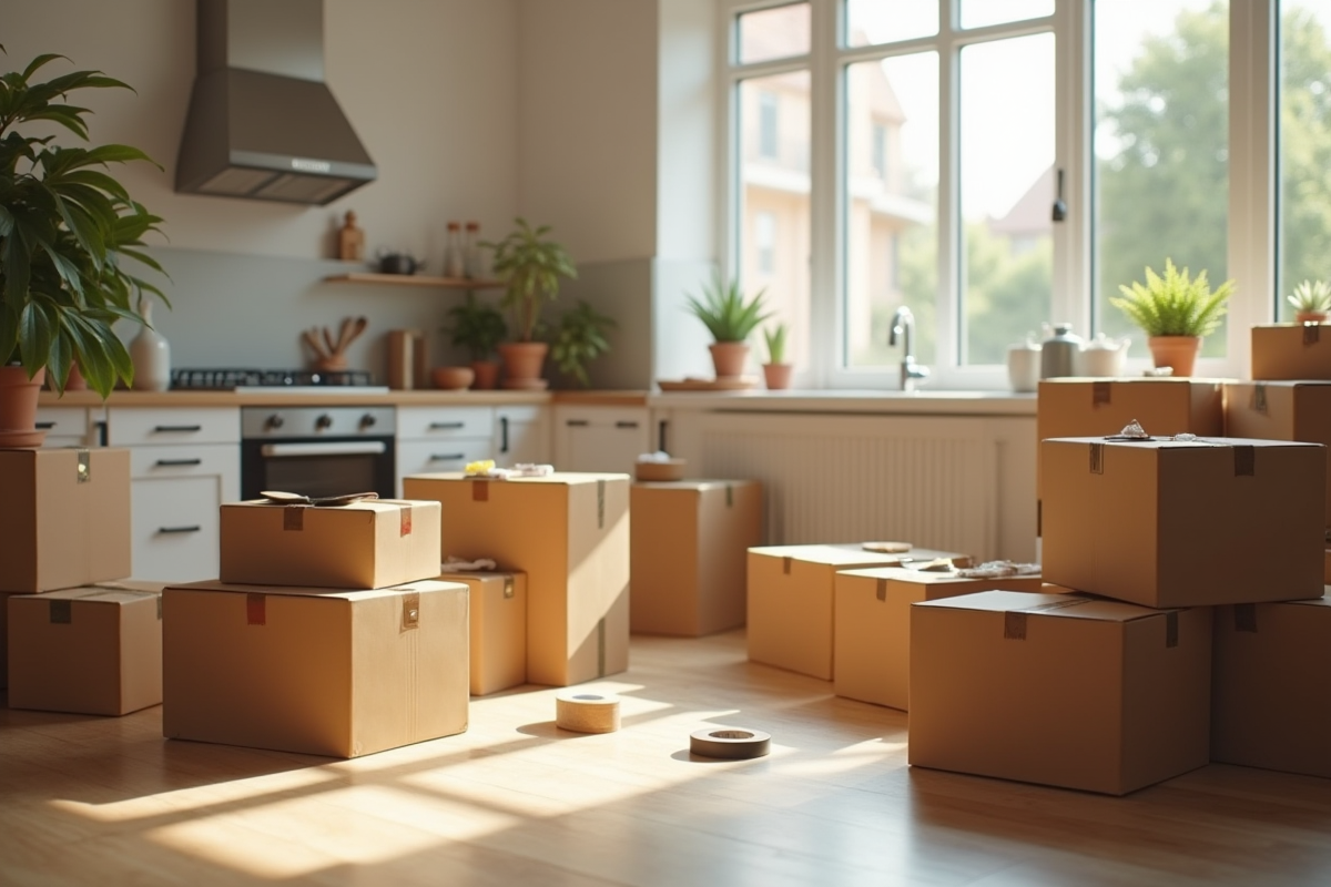 déménagement cartons
