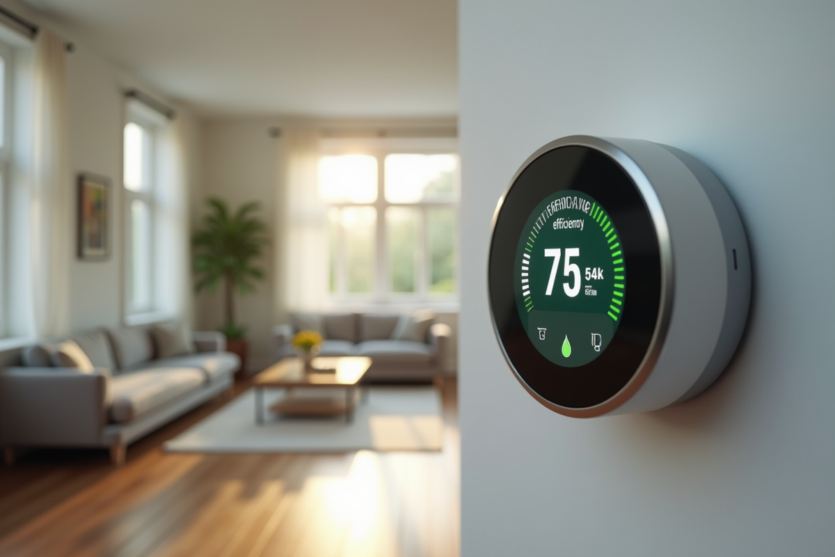Thermostat intelligent affichant une bonne efficacite energetique